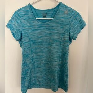 Reebok Blue Fitted Cap Sleeve Tee